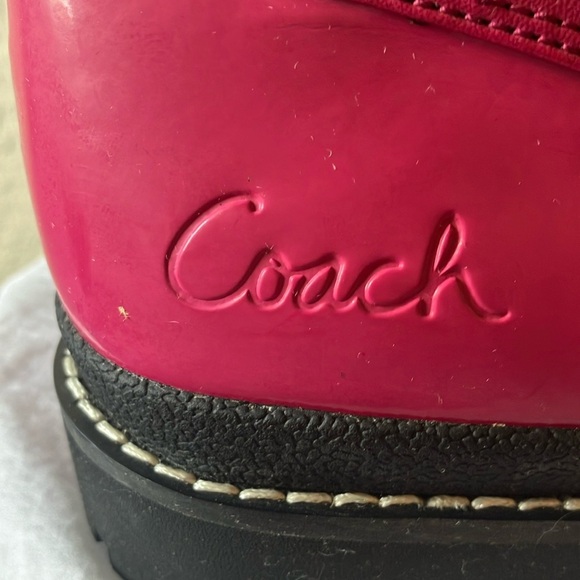 Coach: Lenora (Q1000) Hot Pink & Black Winter Boots- 9.5- marks - Picture 12 of 16